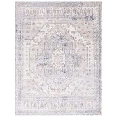 Safavieh 3 x 5 ft. Carnegie Power Loomed Rectangle Area Rug Ivory & Grey CNG662F-3